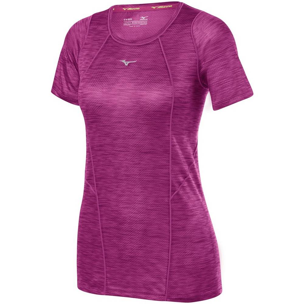 Camiseta Mizuno Running Alpha Vent - Mulher - Roxo - YSNPZ2643